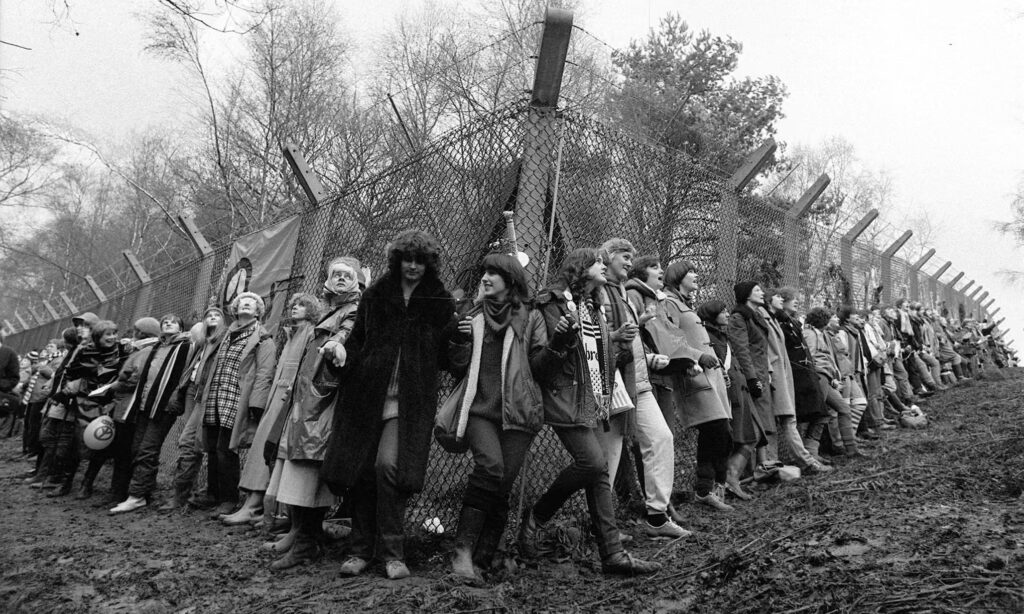 British culture and politics - Race Relations Act protesters against a fence