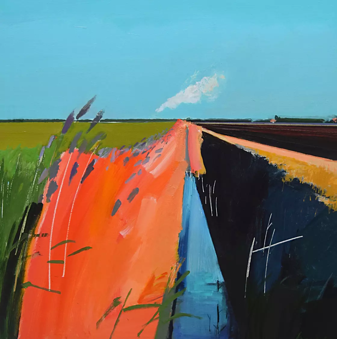 Fens painting, abstract