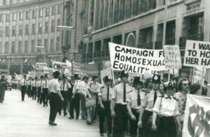 Protest march for gay equality