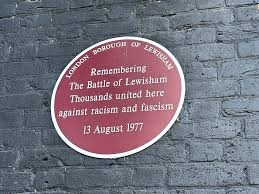 Remembering the battle of Lewisham, thousands united here against racism and fascism, 13 August 1977